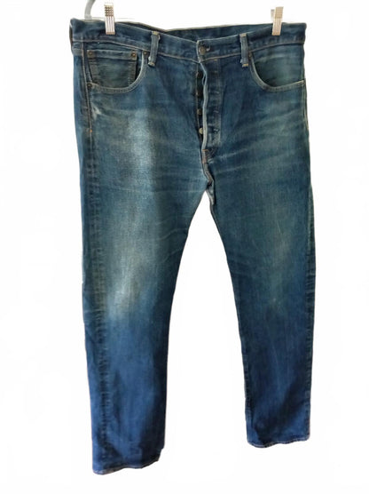 Levi's Classic Blue Denim Jeans - W36 L34 - Vintage Look