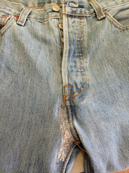 Levi's 501 Light Blue Denim Jeans W31 L32