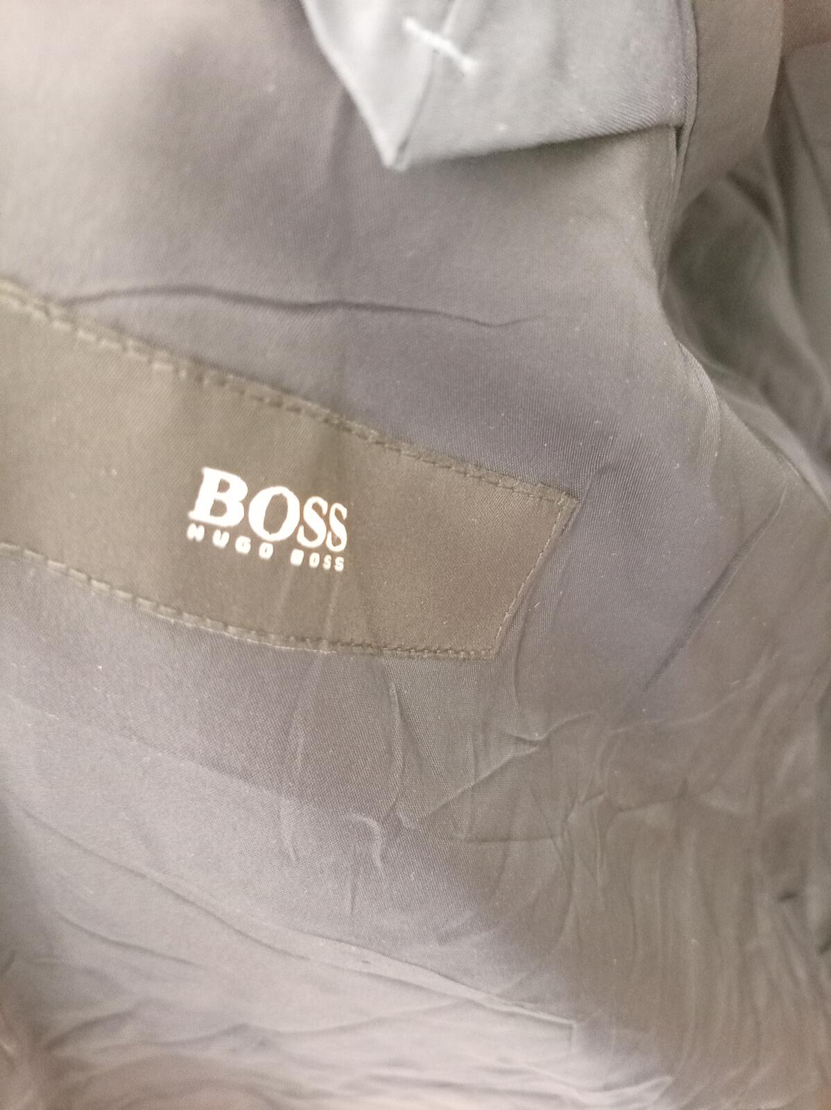 BOSS Grey Stretch Tailoring Blazer Jacket 44R
