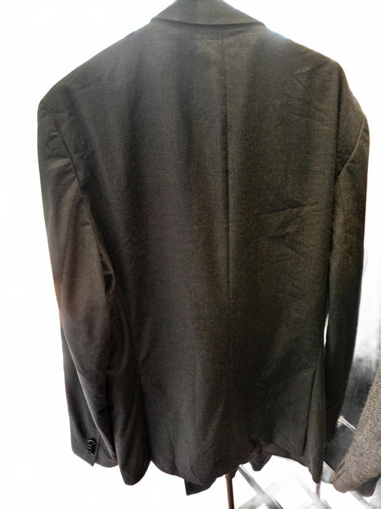BOSS Guabello Men's Grey Double-Breasted Blazer Jacket 42L