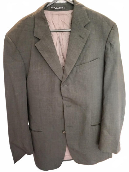 Hugo Boss Men's Classic Brown Suit Jacket Blazer - 38R
