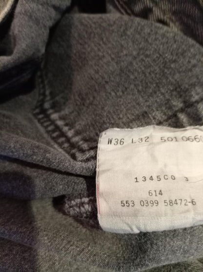 Vintage 1999 Levi's 501 Black Denim Jeans W36 L32