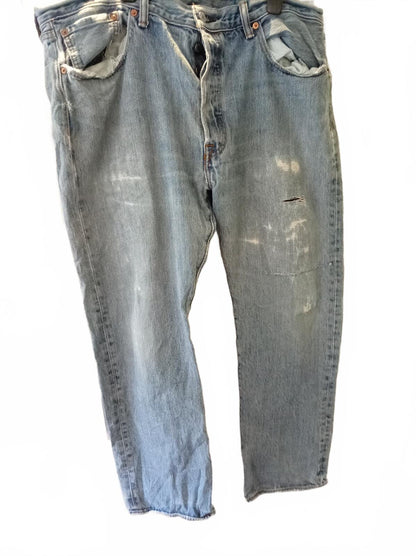 Levi's Classic Light Blue Distressed Denim Jeans W38 L29
