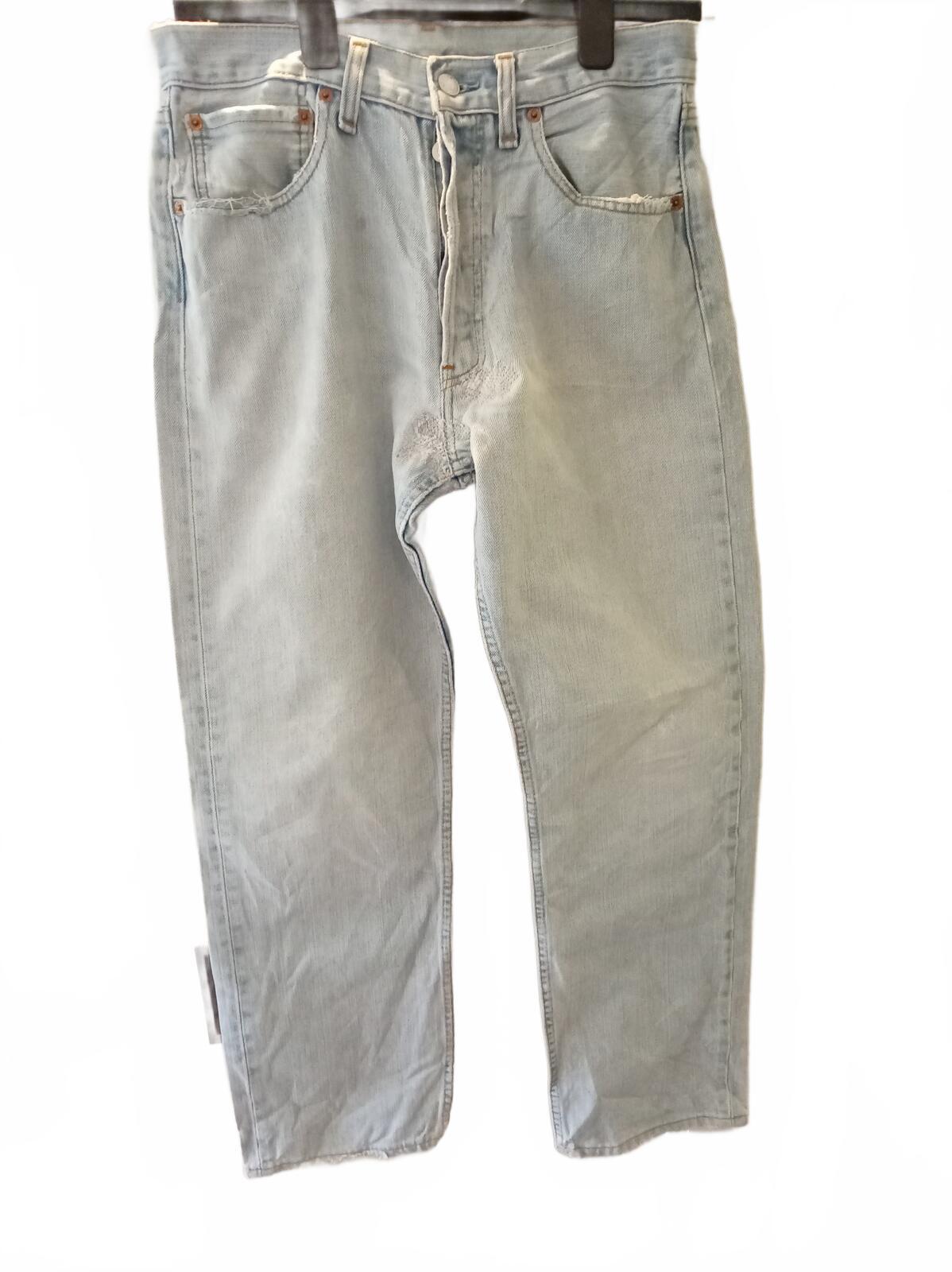 A 2006 pair of Levi 501s Light Wash Denim Jeans - W31 L30
