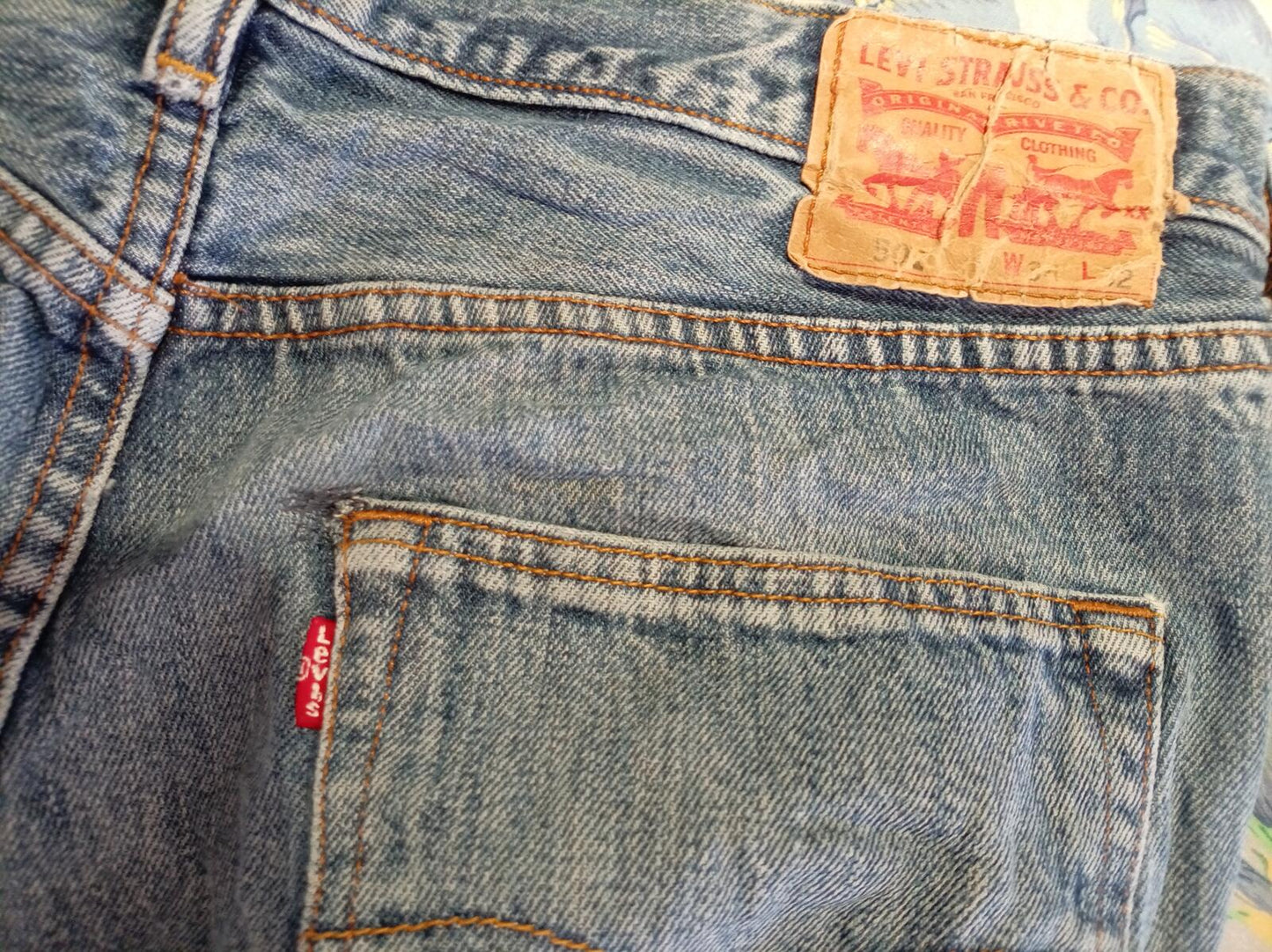 Levi's Classic Blue Denim Jeans - W34 L32