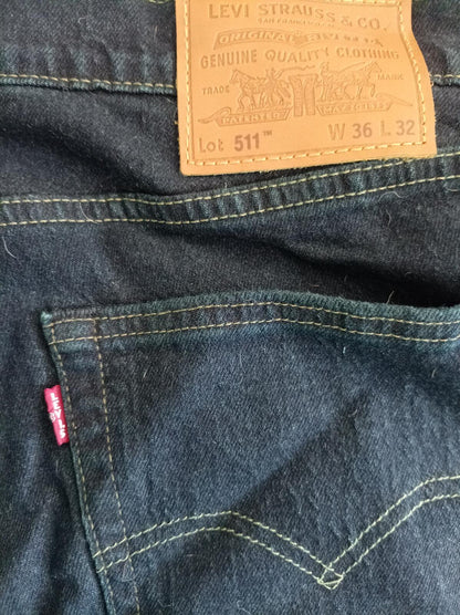 Levi's 511 Jeans W36 L32 Dark Blue Denim (2nd pair)