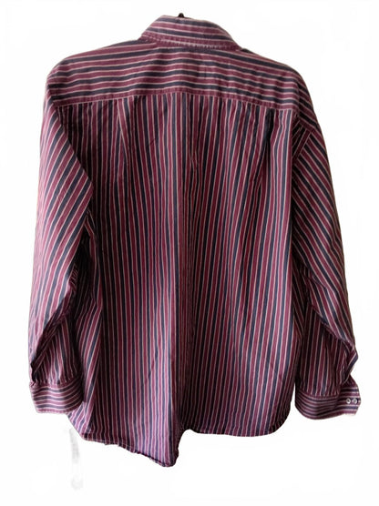 Vintage Lacoste Striped Long Sleeve Shirt Size 44