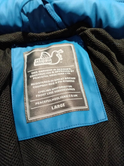 Peaceful Hooligan Blue Hooded Jacket Large