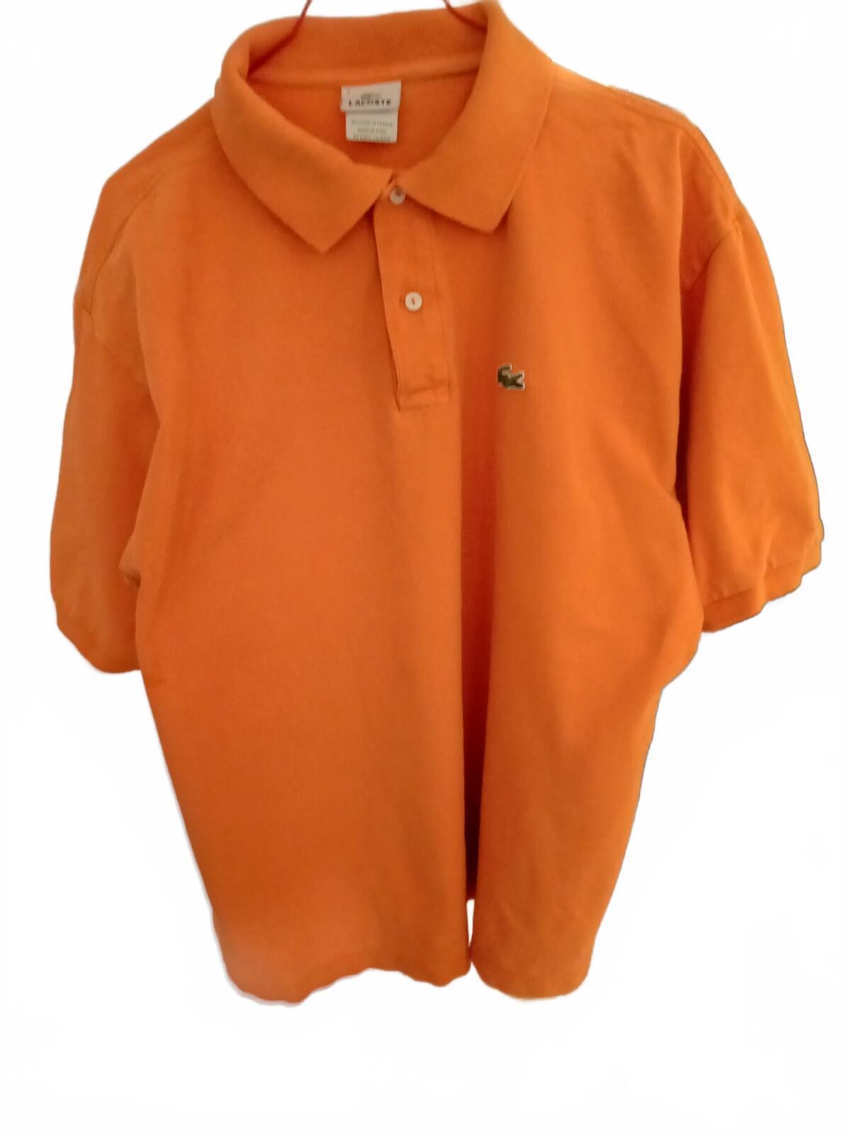 Lacoste Orange Polo Shirt - Size 7 (XXL)