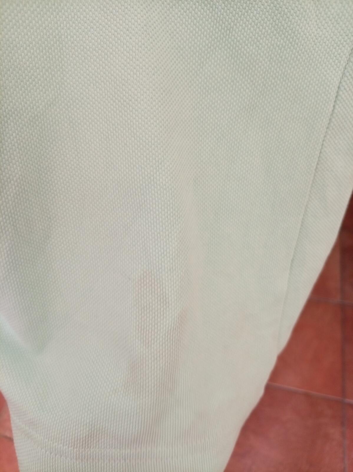 Lacoste Light Green Polo Shirt with Embroidered Logo & Chamise naming - Medium