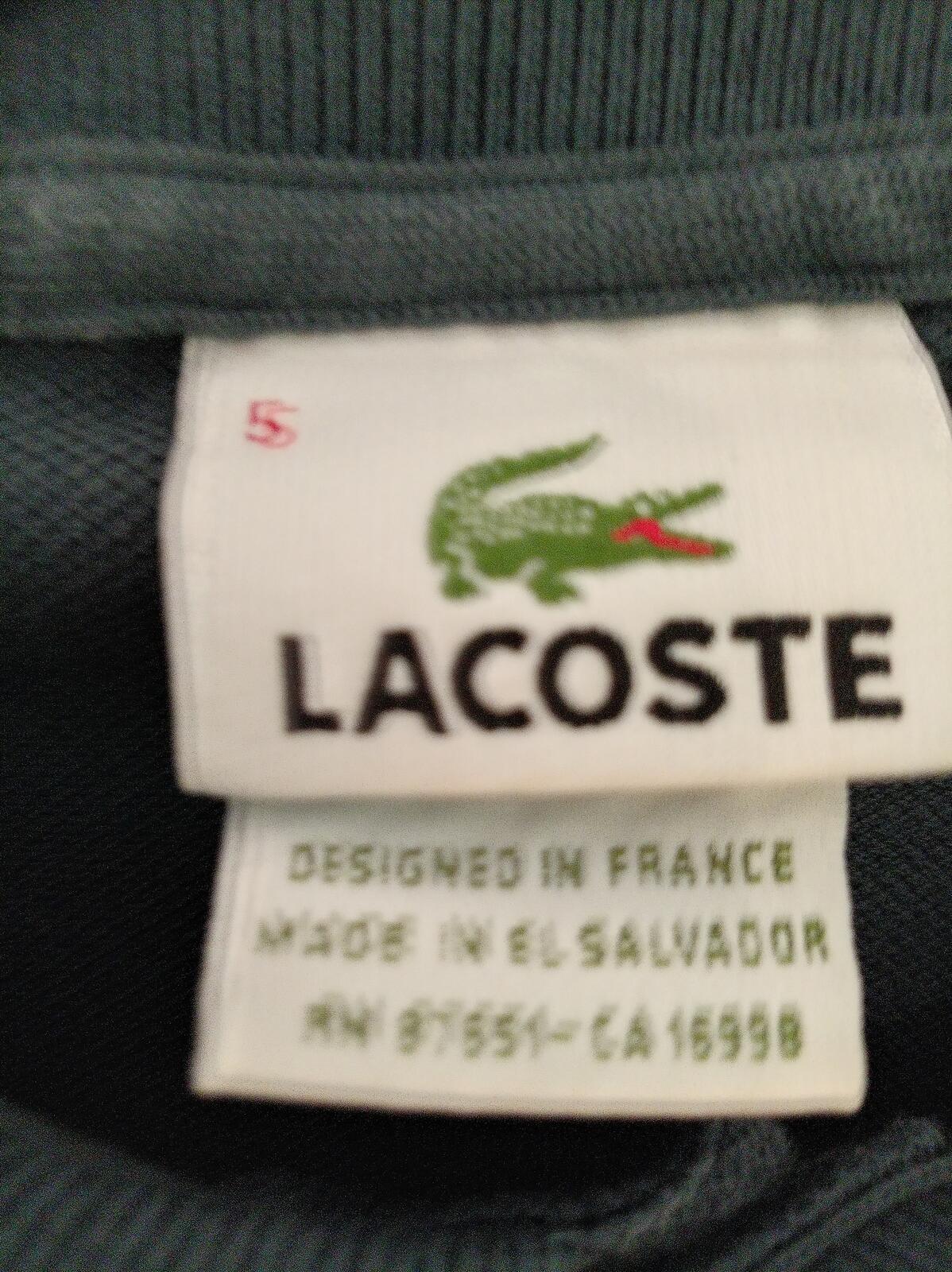 Lacoste Classic Polo Shirt with Crocodile Logo - Large