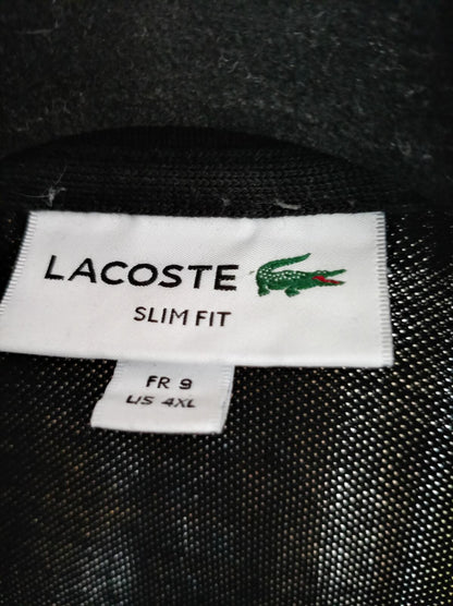Lacoste Slim Fit Black Polo Shirt Size 9 - 4XL