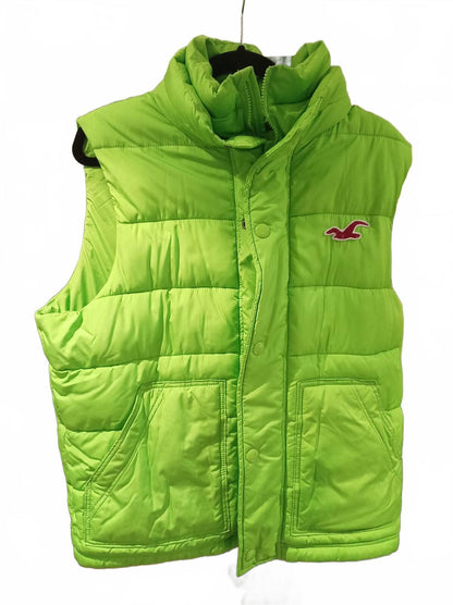 Hollister Neon Green Puffer Vest/Gilet - XL