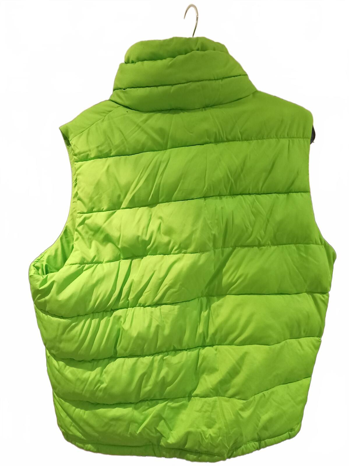 Hollister Neon Green Puffer Vest/Gilet - XL