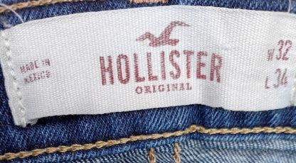 Hollister Blue Denim Skinny Jeans - W32 L34