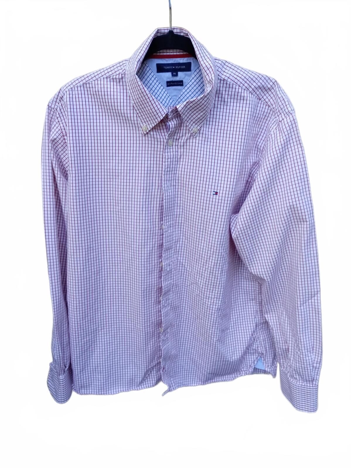 Tommy Hilfiger XL Men's 80's Two Ply Cotton Check Shirt