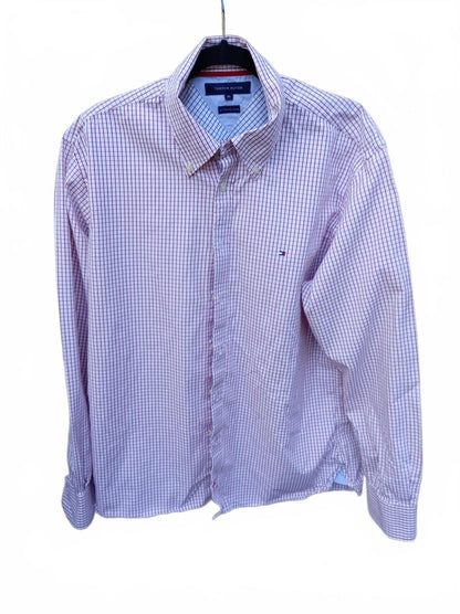 Tommy Hilfiger XL Men's 80's Two Ply Cotton Check Shirt