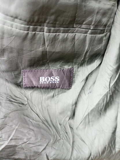 Hugo Boss Men's Suit Jacket Blazer Black 100% Virgin Wool UK 44 Regular Smart