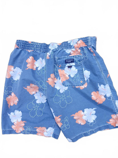 Hackett London Large Blue Floral Swim Shorts - Large