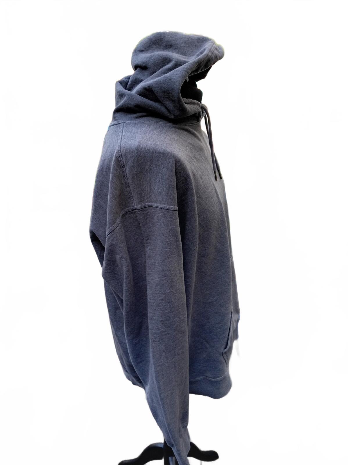 Champion Powerblend fleece hoodie in charcoal grey, size 2XL. Hanesbrands-era