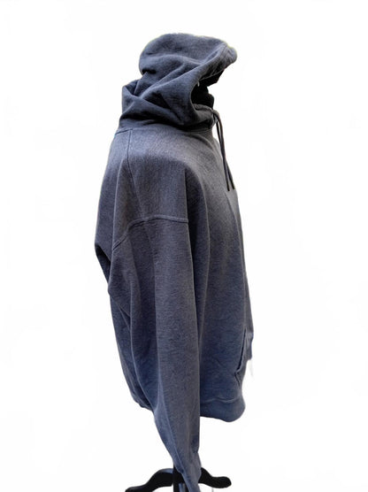 Champion Powerblend fleece hoodie in charcoal grey, size 2XL. Hanesbrands-era