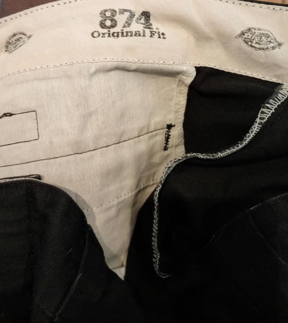 classic pair of Dickies 874 Original Fit work pants in Navy Blue W36 L30