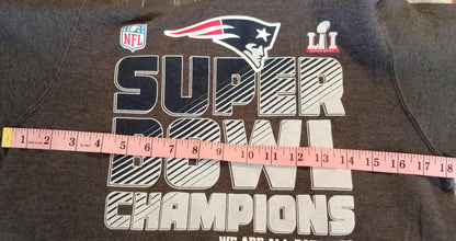 Official Fanatics NFL New England Patriots Super Bowl LI Champions Hoodie US M