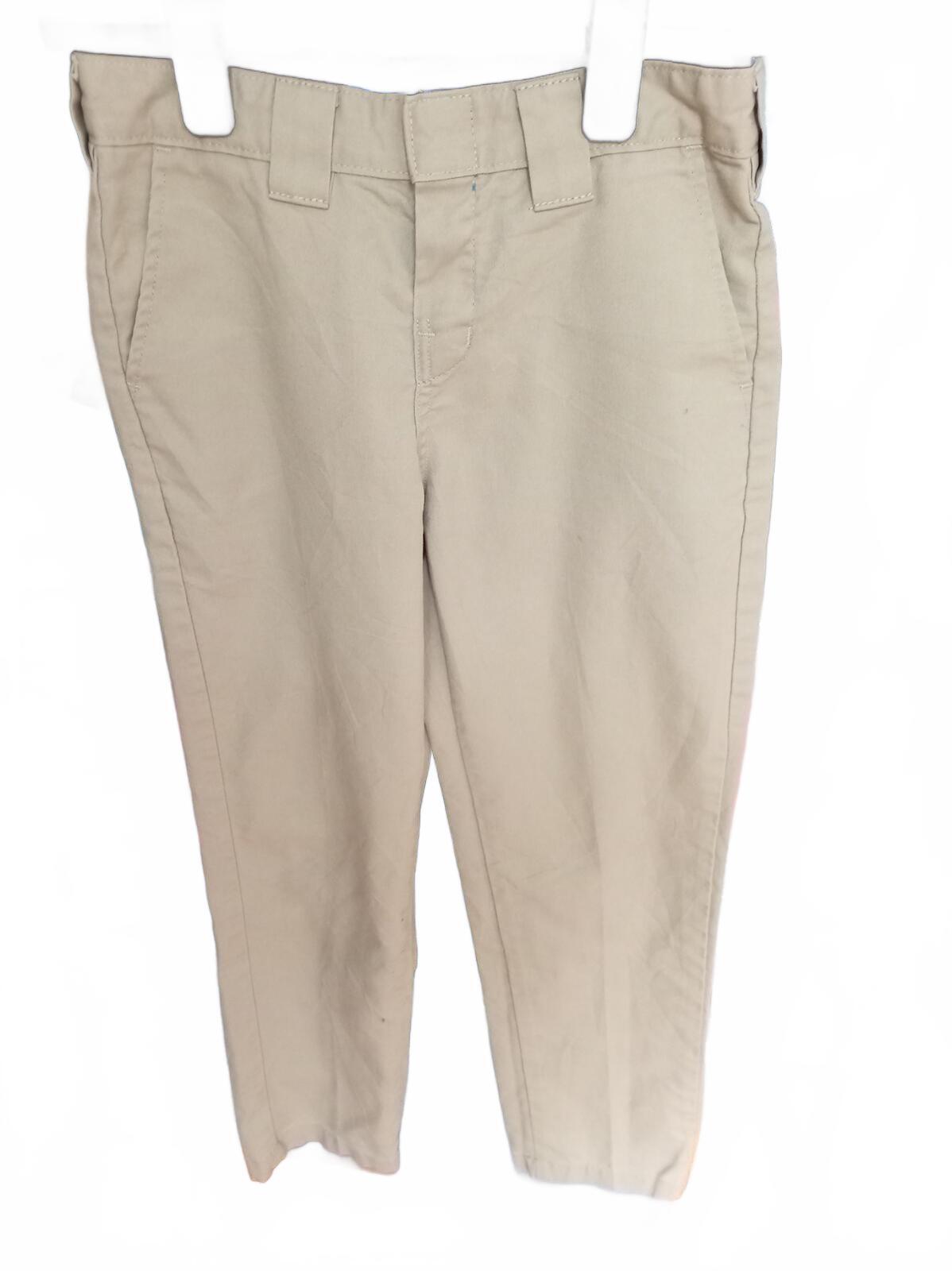 Dickies FLEX Boys Slim Taper Pants - Khaki - Size 12 (W26 L25)