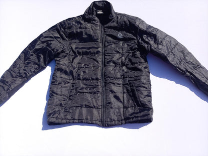 Reebok Men's Medium Delta Tech Full Zip Jacket Charcoal Grey Casual Winter Coat