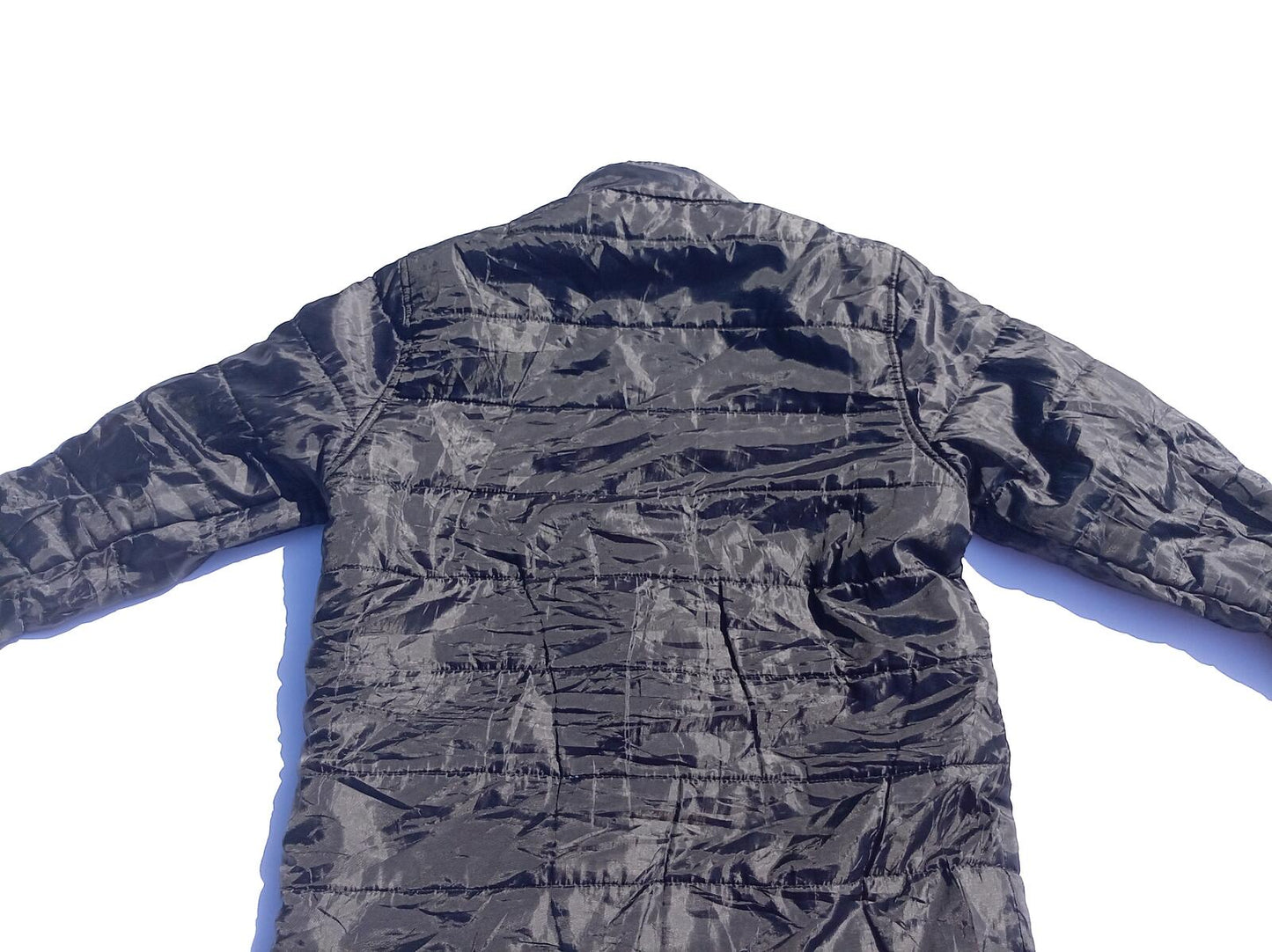 Reebok Men's Medium Delta Tech Full Zip Jacket Charcoal Grey Casual Winter Coat