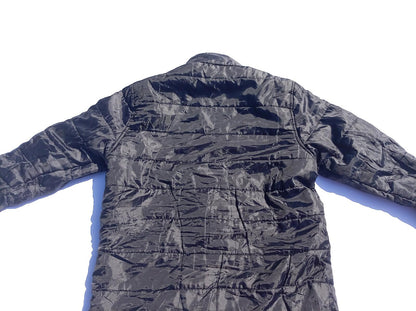 Reebok Men's Medium Delta Tech Full Zip Jacket Charcoal Grey Casual Winter Coat