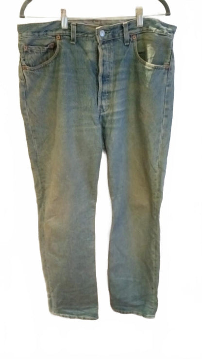 Levi's 501 Classic Light Blue Denim Jeans W36 L32 (Made in the UK)