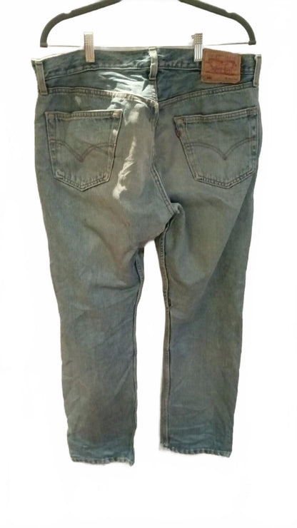 Levi's 501 Classic Light Blue Denim Jeans W36 L32 (Made in the UK)