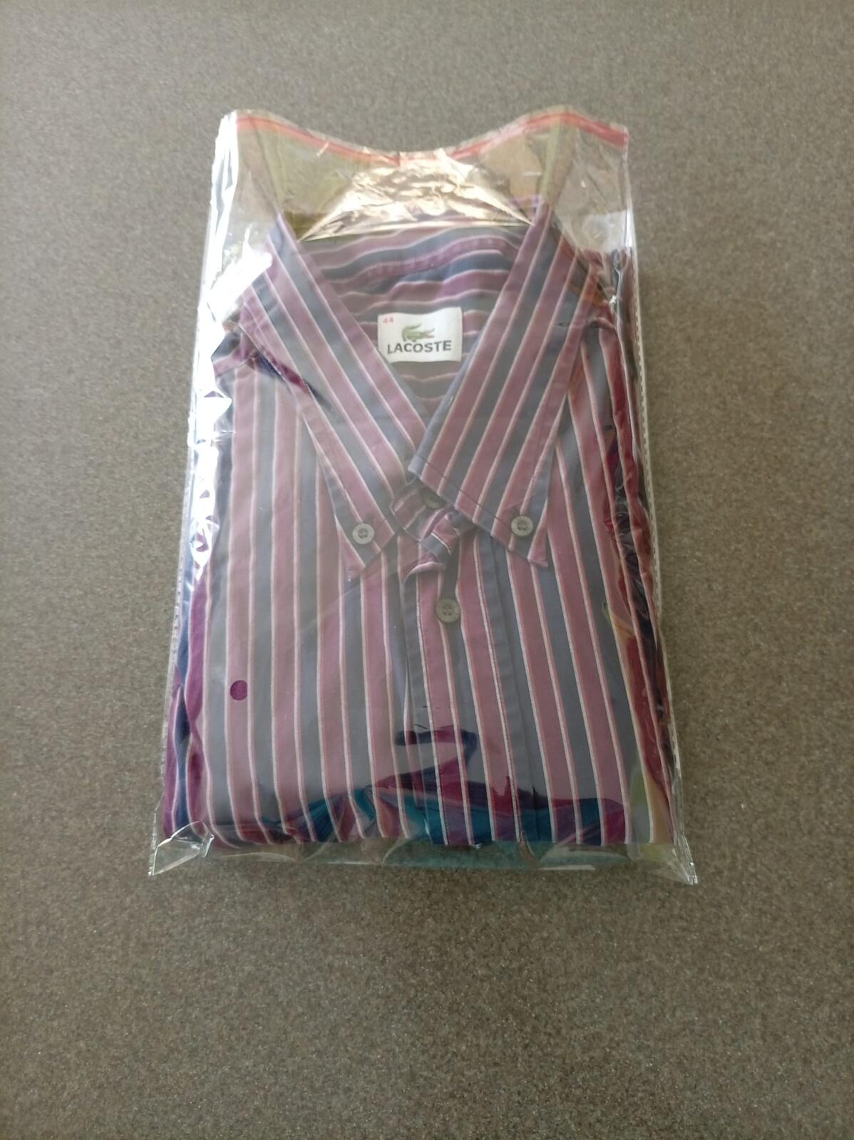 Vintage Lacoste Striped Long Sleeve Shirt Size 44