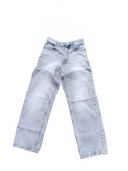 Bershka Light Grey Straight Leg Jeans EUR 34 / USA 28 / UK 6