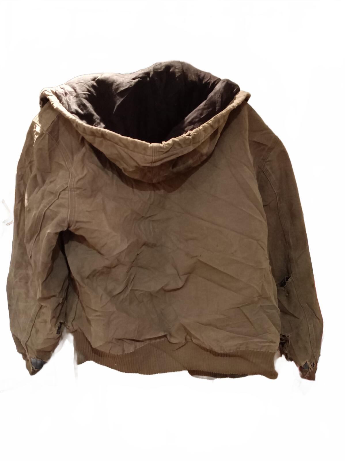 Vintage Carhartt Duck Canvas Hooded Jacket – Distress – Early 2000s - Size Large