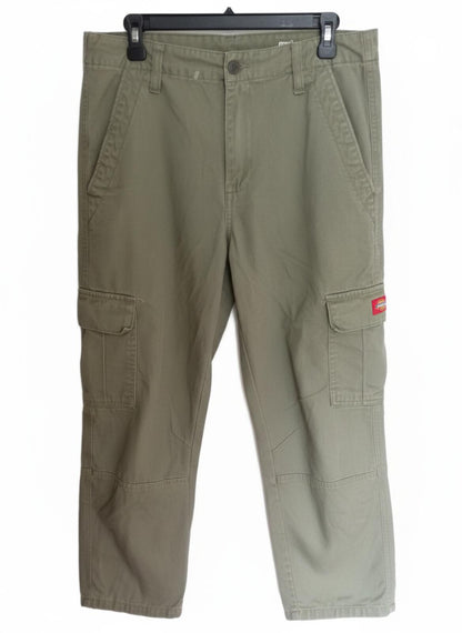 Dickies Girl Army Green Pants W28 L25 | 100% Cotton Utility