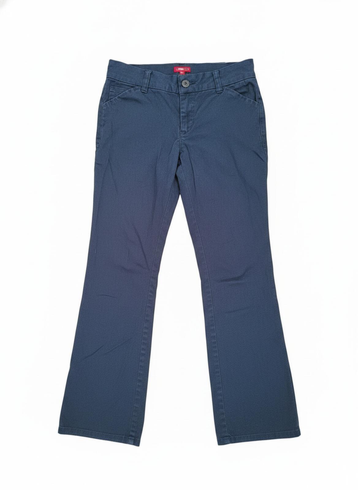 Dickies Navy Blue Bootcut Trousers - Size 3 - Y2K Skater / Workwear