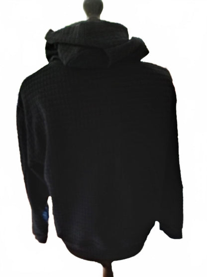 Carhartt Waffle‑Texture Hoodie – Black – Great Condition - XXL