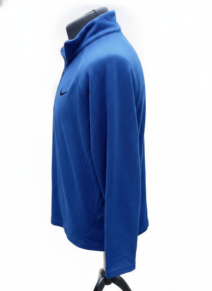 Nike 1/4 Zip Pullover Jacket Royal Blue Men’s Size XXLT (2XL Tall) 26" P2P