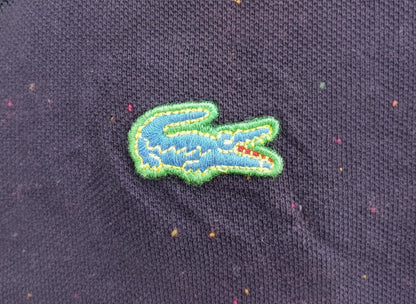 Lacoste Navy Blue Polo Shirt with Crocodile Logo - Size 4 Medium