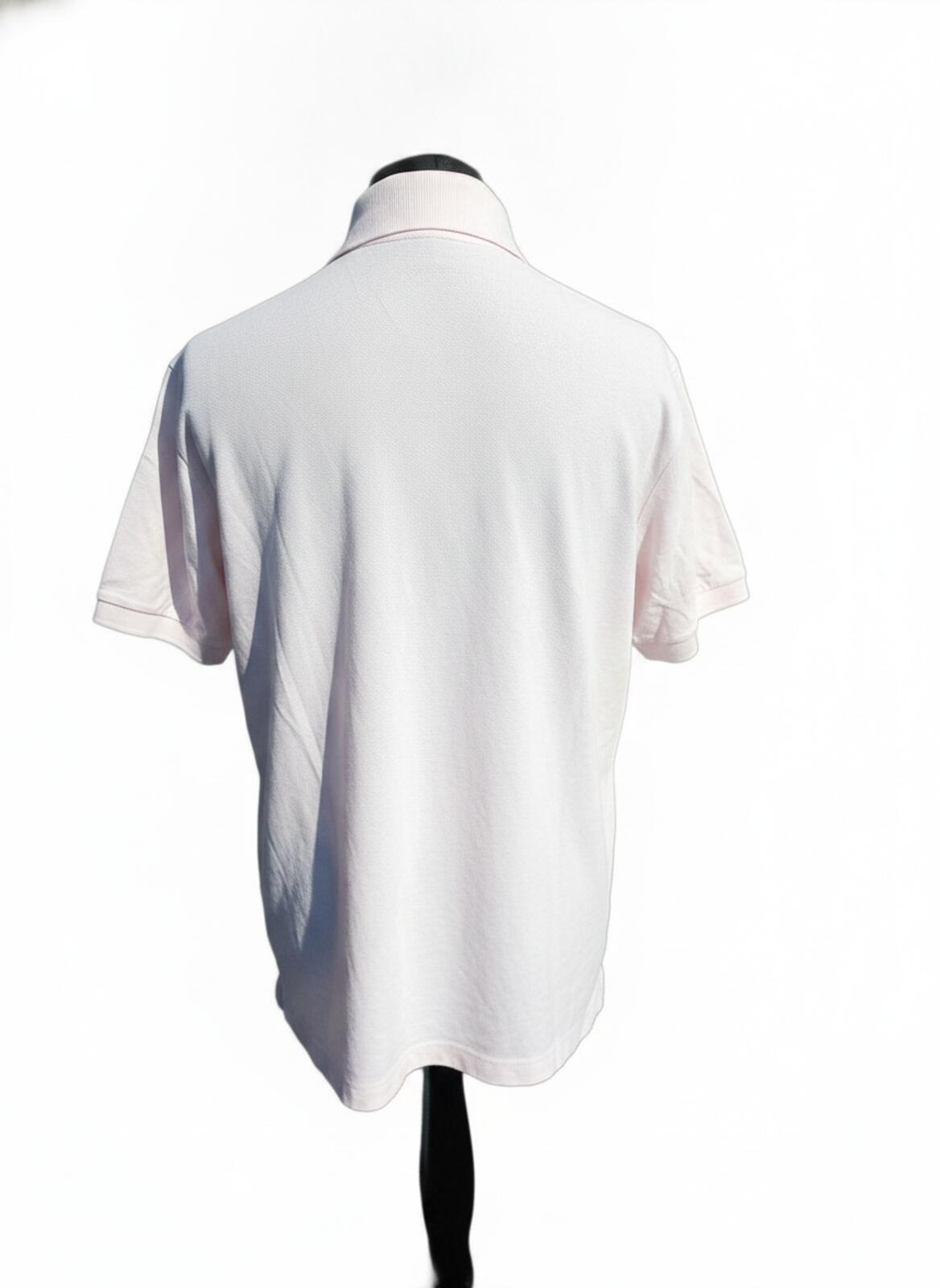Lacoste Light Pink Short Sleeve Polo Shirt - 6 meaning XL