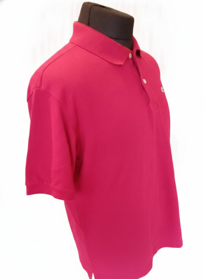 Lacoste Pink Short Sleeve Polo Shirt - 7 - 2XL - XXL