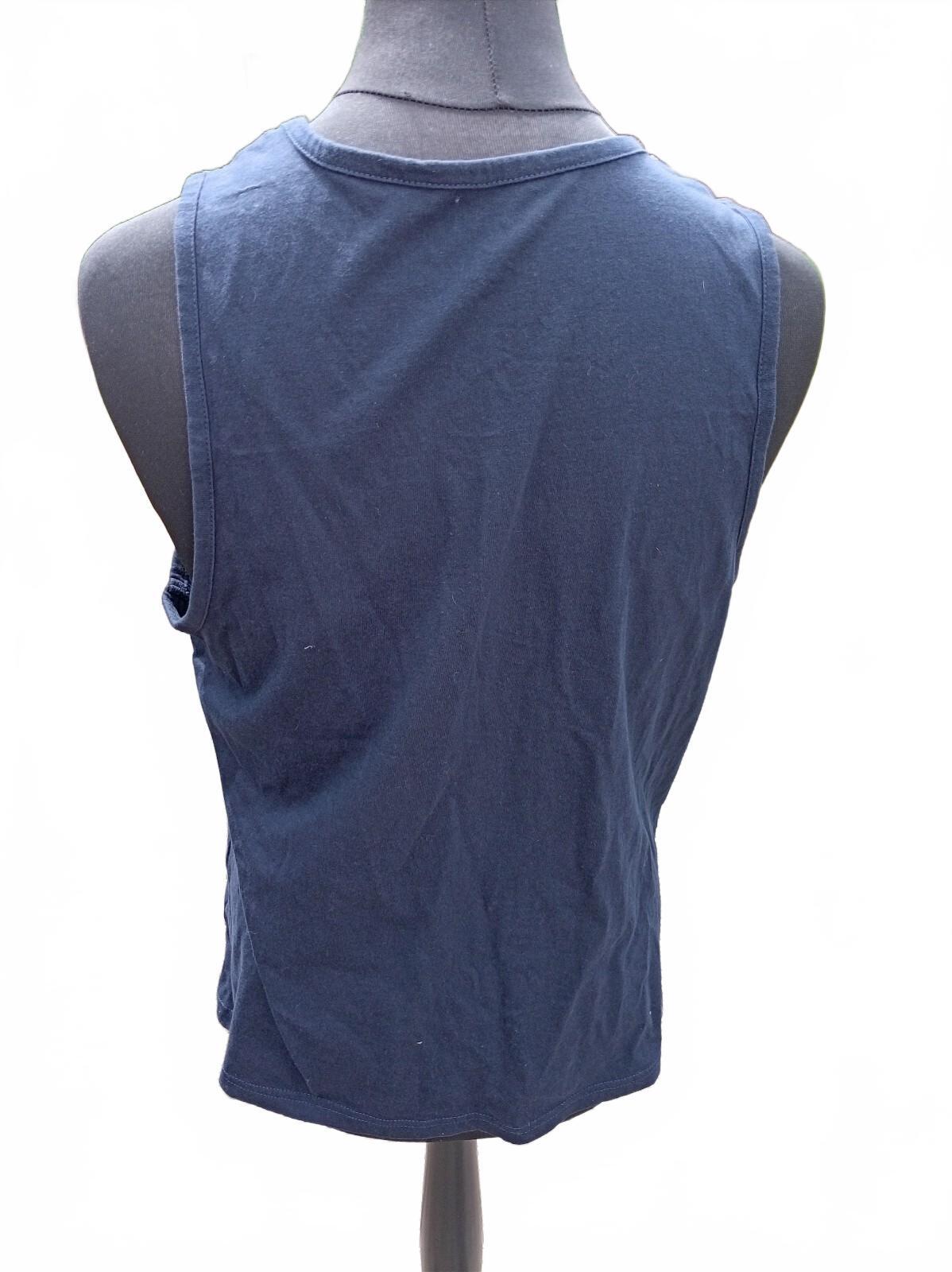 Malibu Beach Navy Blue Sleeveless Surf Vest - Large