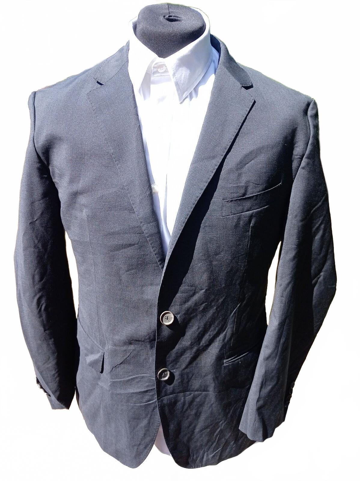 by Nordstrom Hugo Boss Men's Jacket Navy Blue Charcoal UK 42R EU 52 Smart