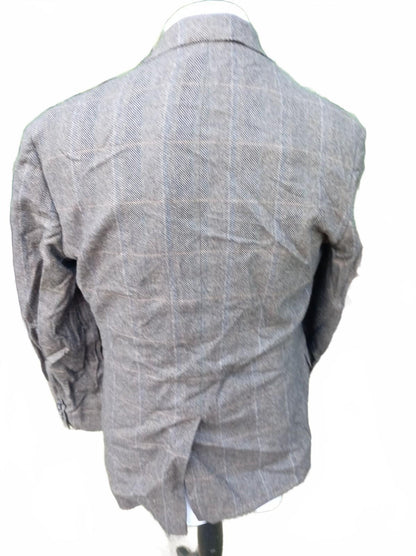 Brooks Brothers Fitzgerald Moon Tweed Jacket 42R Wool Cashmere Brown Check