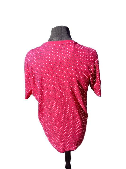 Farah Dotted Short Sleeve T-Shirt - Large - 23" P2P
