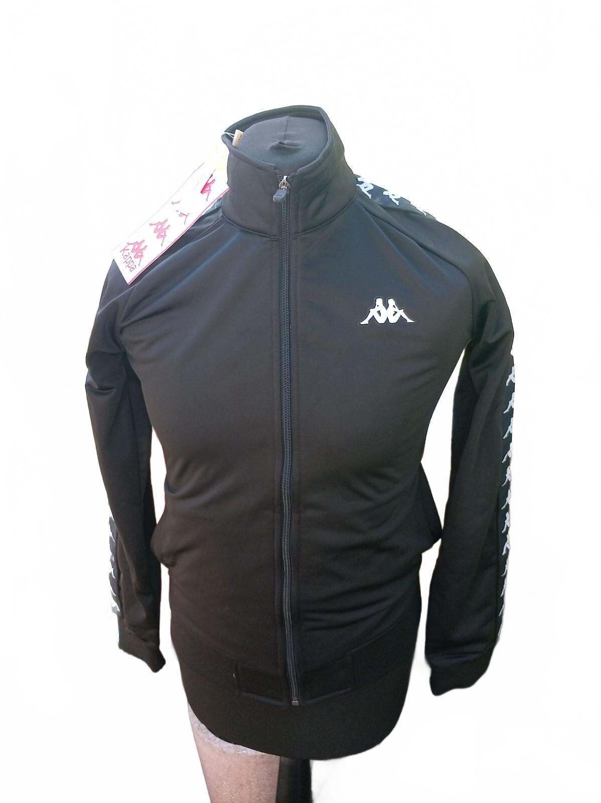 Kappa Banda Track Jacket  Black/White Size L Slim Fit (Fits M) – Omini Tape BNWT