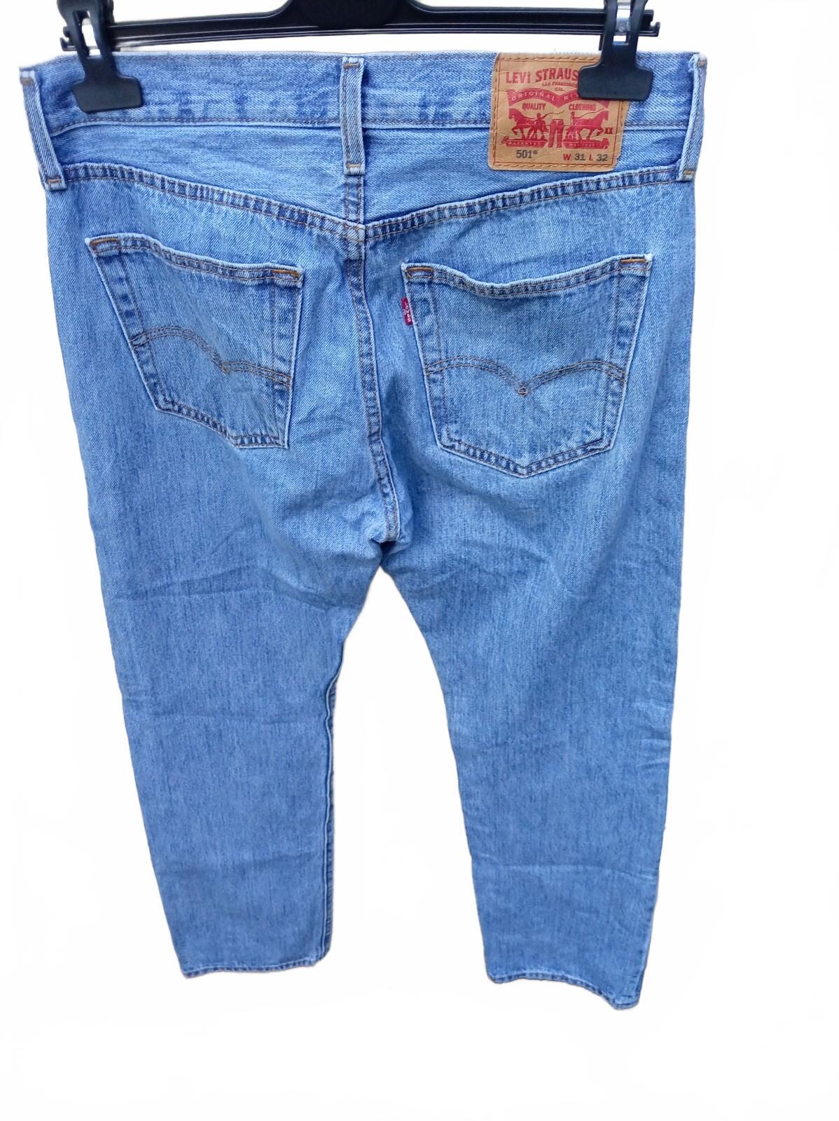 Levi's 501 Light Blue Denim Jeans W31 L32 Beautiful Condition