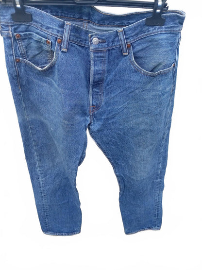 Beautiful Levi's 501 Classic Fit Blue Denim Jeans W34 L32